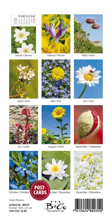  - Kalender - Schweizkalender - PKK Swiss Flowers