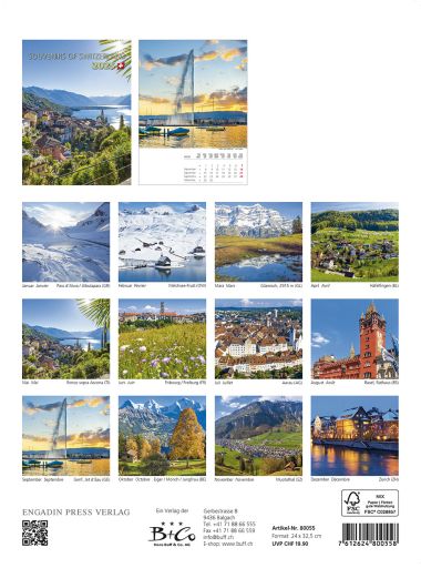  - Kalender - Schweizkalender - Souvenirs of Switzerland