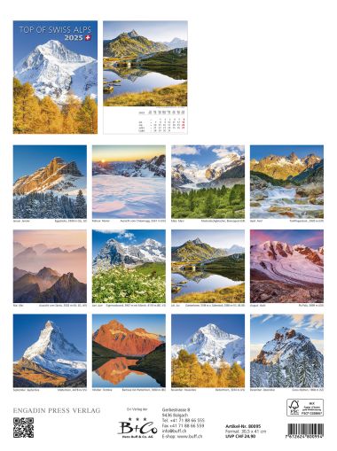  - Kalender - Schweizkalender - Top of Swiss Alps