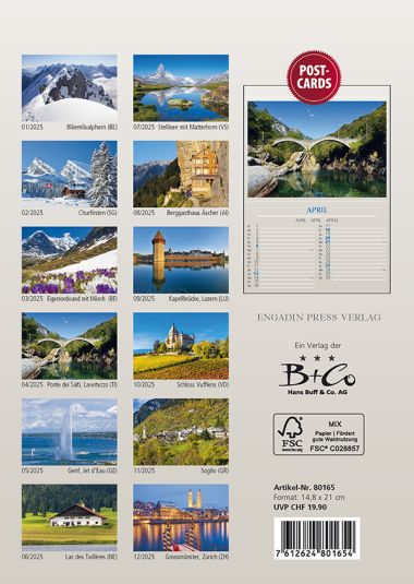  - Kalender - Schweizkalender - PK-Tischkalender A5 Suisse