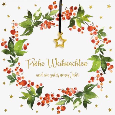  - Weihnachtskollektion - Quadratische Weihnachtskarten - wfa Doppeltext WH