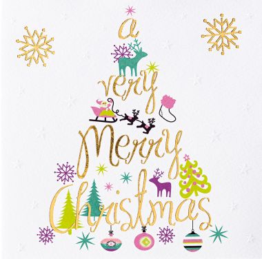  - Weihnachtskollektion - Quadratische Weihnachtskarten - wfa Weihnachten englisch