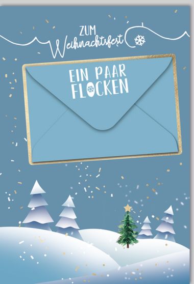  - Weihnachtskollektion - Gutscheine + Geldkarte - KK hoch Geldkarte WH