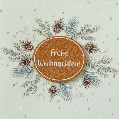  - Weihnachtskollektion - Doppeltext + Weihnachten - Weihnachten quadratisch