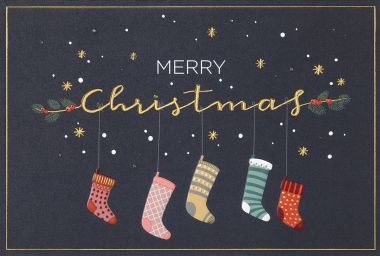  - Weihnachtskollektion - Doppeltext + Weihnachten - Weihnachten englisch quer