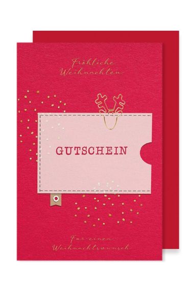  - Weihnachtskollektion - Gutscheine + Geldkarte - KK hoch Gutschein WH