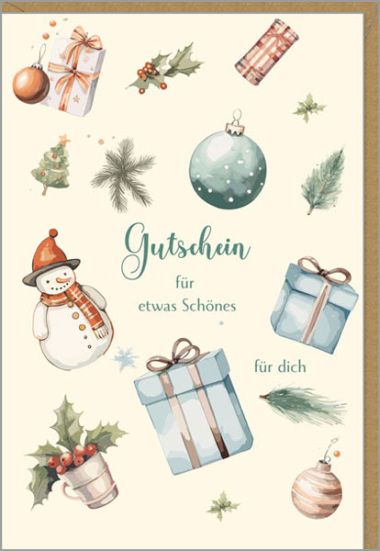  - Weihnachtskollektion - Gutscheine + Geldkarte - wfa KK hoch Gutschein WH