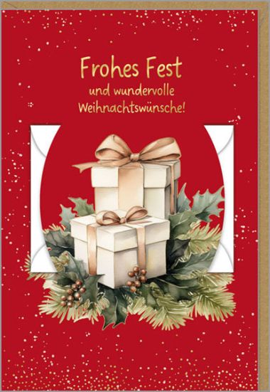  - Weihnachtskollektion - Gutscheine + Geldkarte - KK hoch Geldkarte WH