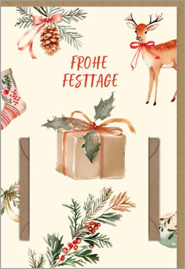  - Weihnachtskollektion - Gutscheine + Geldkarte - wfa KK hoch Geldkarte WH