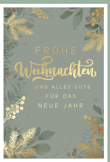  - Weihnachtskollektion - Green Christmas - KK Doppeltext WH