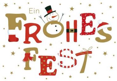  - Weihnachtskollektion - PK Klein - wfa PK Doppeltext quer