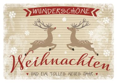  - Weihnachtskollektion - PK Klein - wfa PK Doppeltext quer