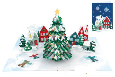  - Weihnachtskollektion - Kirigami WH - KK hoch Blanco WH