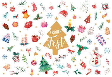  - Weihnachtskollektion - Green Karma X-Mas Klappkarten - wfa KK Weihnachten quer