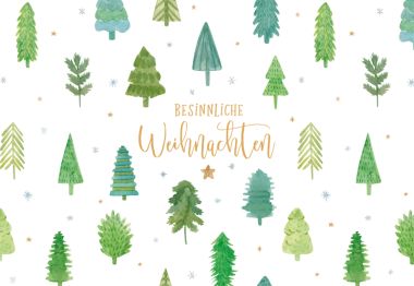  - Weihnachtskollektion - Green Karma X-Mas Klappkarten - wfa KK Weihnachten quer