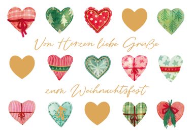 - Weihnachtskollektion - Green Karma X-Mas Klappkarten - wfa KK Weihnachten quer
