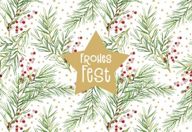  - Weihnachtskollektion - Green Karma X-Mas Klappkarten - wfa KK Weihnachten quer