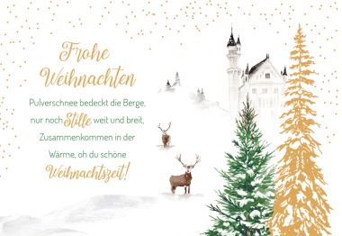  - Weihnachtskollektion - Green Karma X-Mas Klappkarten - wfa KK Weihnachten quer