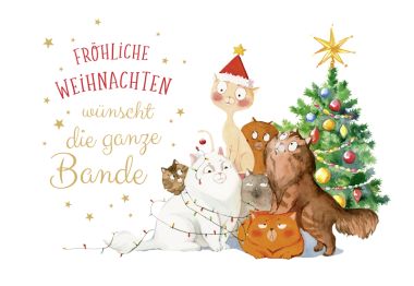  - Weihnachtskollektion - Green Karma X-Mas Klappkarten - wfa KK Weihnachten quer