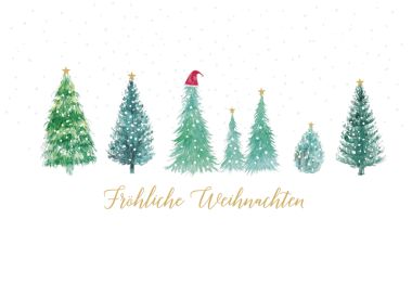  - Weihnachtskollektion - Green Karma X-Mas Klappkarten - wfa KK Weihnachten quer