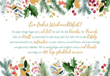  - Weihnachtskollektion - Green Karma X-Mas Klappkarten - wfa KK Weihnachten quer