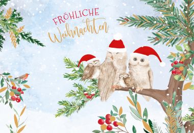  - Weihnachtskollektion - Green Karma X-Mas Klappkarten - wfa KK Weihnachten quer