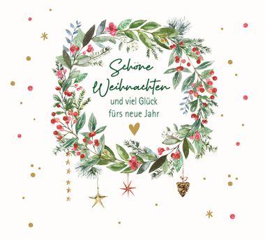  - Weihnachtskollektion - Green Moments Xmas - KK Doppeltext Quadro