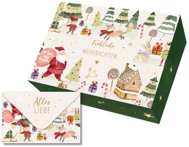  - Weihnachtskollektion - Green Moments Xmas - Geldbriefbox Weihnachten