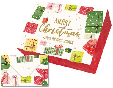  - Weihnachtskollektion - Green Moments Xmas - Geldbriefbox Weihnachten