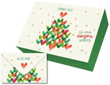  - Weihnachtskollektion - Green Moments Xmas - Geldbriefbox Weihnachten