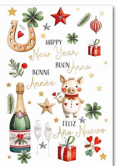  - Weihnachtskollektion - Beutel Neujahr - Beutel Neujahr