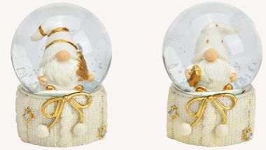  - Weihnachtskollektion - Merchandise WH - Schneekugel Wichtel Poly, Glas