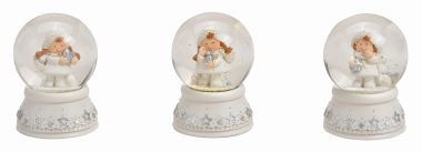  - Weihnachtskollektion - Merchandise WH - Schneekugel Winterkind aus Poly, Glas