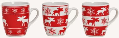  - Weihnachtskollektion - Merchandise WH - Becher Elchdekor Keramik