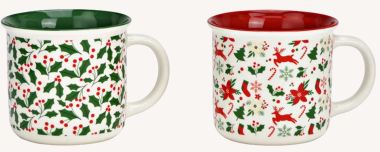  - Weihnachtskollektion - Merchandise WH - Becher Weihnachten aus Porzellan