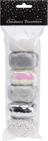 Geschenkband Set silber