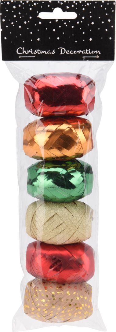  - Weihnachtskollektion - Geschenkbänder WH - Geschenkband Set bunt