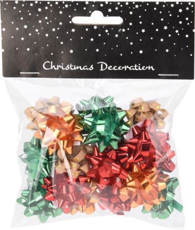  - Weihnachtskollektion - Geschenkbänder WH - Geschenkband-Schleifen Set bunt