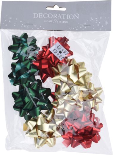  - Weihnachtskollektion - Geschenkbänder WH - Geschenkband-Schleifen Set bunt