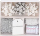 Geschenkband Set silber