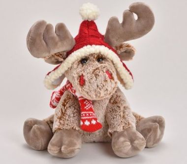  - Weihnachtskollektion - Merchandise WH - wfa Plüsch Elch mit roter Mütze