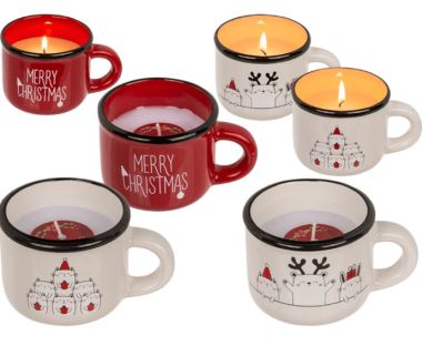  - Weihnachtskollektion - Merchandise WH - Weihnachtskerze in Tasse