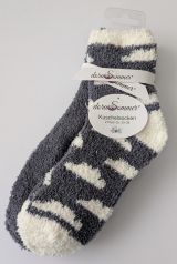 Kuschelsocken Grau "Wolken"