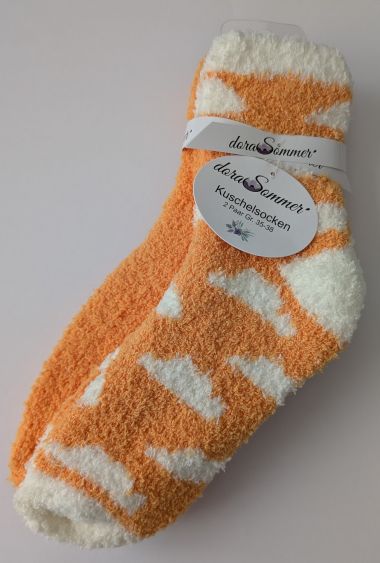  - Weihnachtskollektion - Merchandise WH - Kuschelsocken Gelb "Wolken"