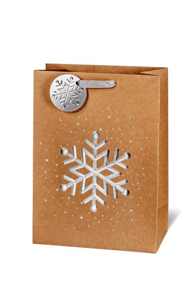  - Weihnachtskollektion - Geschenktaschen gross - Geschenktasche Let it snow