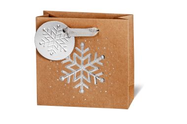  - Weihnachtskollektion - Geschenktaschen klein - Geschenktasche Let it snow