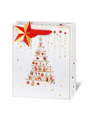  - Weihnachtskollektion - Geschenktaschen mittel - Geschenktasche Christmas Tree