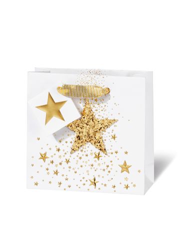  - Weihnachtskollektion - Geschenktaschen klein - Geschenktasche Glitter Star