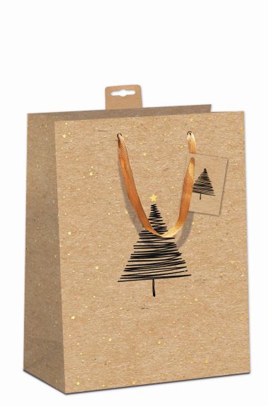 - Weihnachtskollektion - Geschenktaschen gross - Geschenktasche Tannenbaum Gross