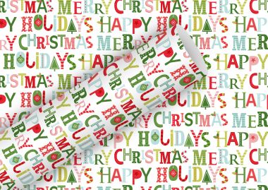  - Weihnachtskollektion - Geschenkpapierrollen - wfa Geschenkpapier Happy Holidays